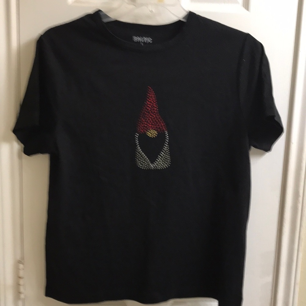 Baltic 100% cotton short sleeve tee shirt with crystals NWOT